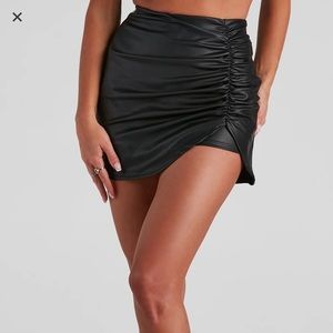 Black Leather Skirt